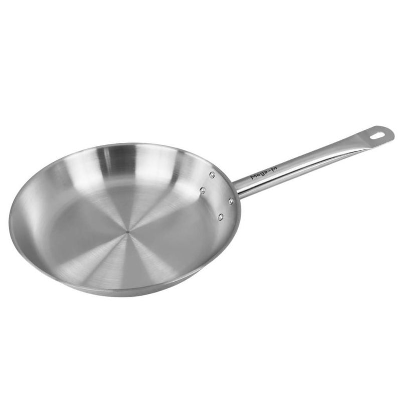 Patelnia ze stali nierdzewnej Mega-M Indukcja, Gaz śr.26cm 1szt.