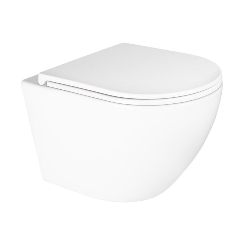 Miska WC wisząca Oltens Hamnes PureRim SmartClean bezkołnierzowa biała 1 szt.