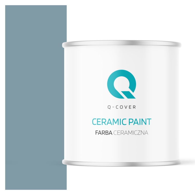 Farba Ceramiczna Do Ścian i Sufitów Q-Cover Szary platynowy ciemny H0730 Głęboki Mat 2L