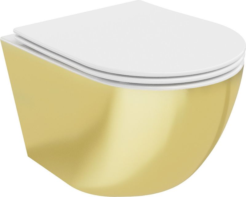 Miska wc wisząca Mexen Lena biały/złoty 48 x 36 x 35,5 cm 1 szt.