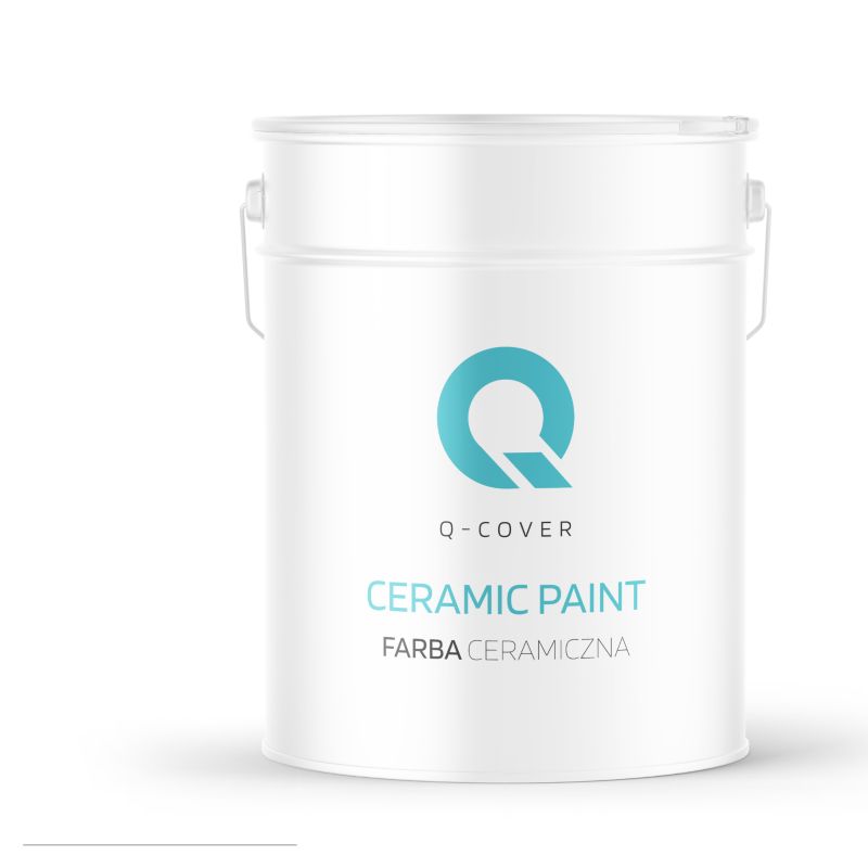 Farba Ceramiczna Do Ścian i Sufitów Q-Cover Śnieżny biały Głęboki Mat 10L