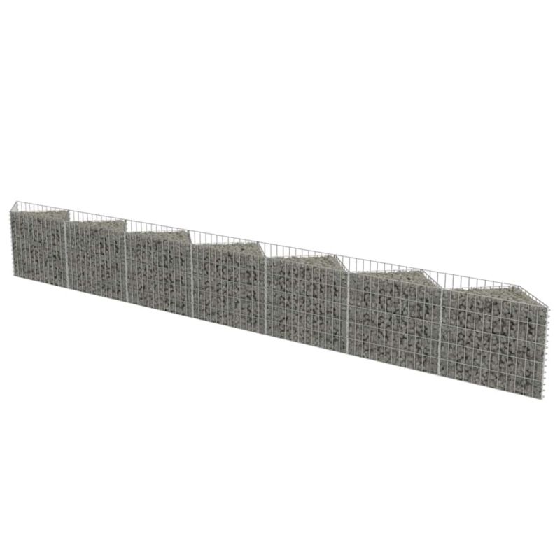 Ogrodzenie gabionowe vidaxl 450 x 30 x 50 cm 143572 srebrny 1 szt