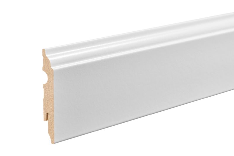 Listwa przypodłogowa Cezar Biały RAL9003 Mat 2200x82x13mm MDF 1 szt.