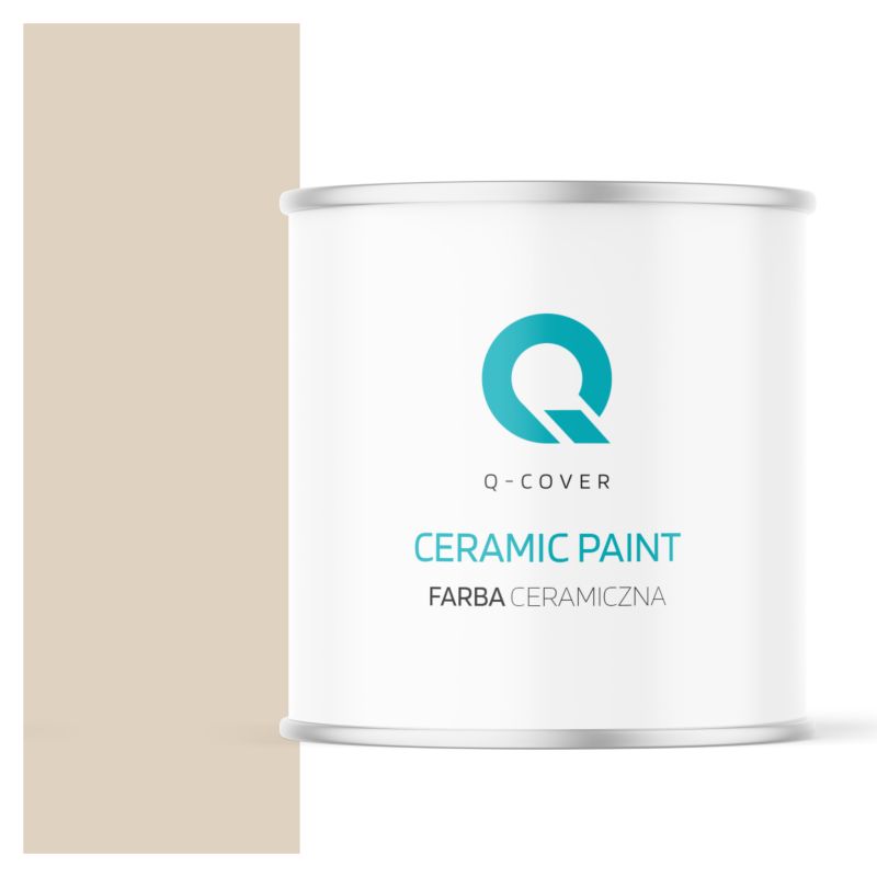 Farba Ceramiczna Do Ścian i Sufitów Q-Cover Beżowy jasny H4164 Głęboki Mat 2L