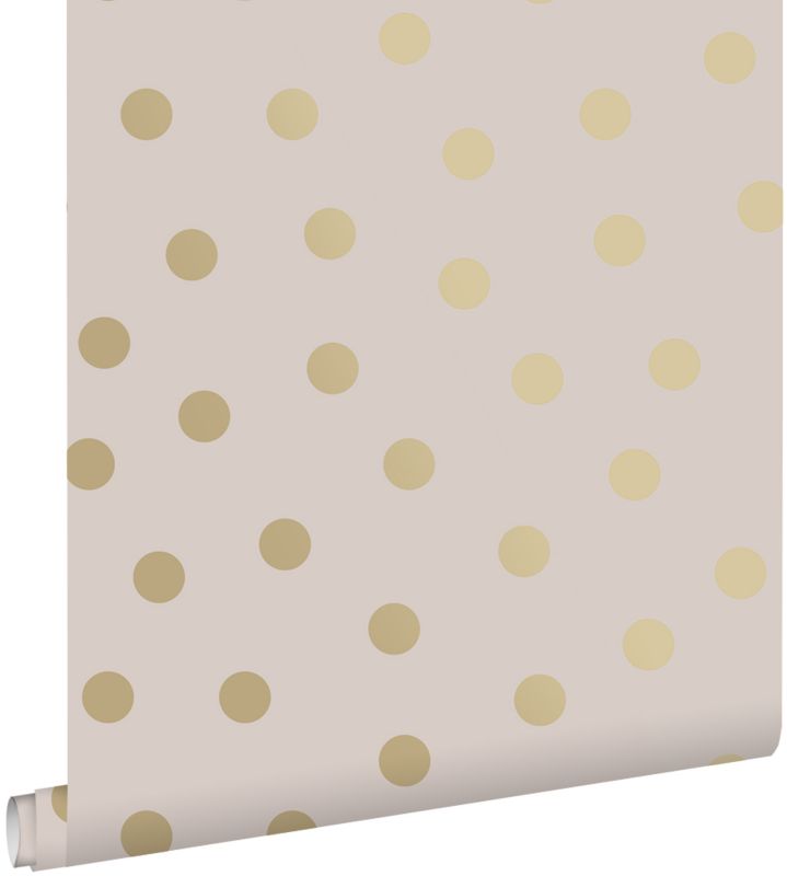 Tapeta ESTAhome kropki delikatnego różuIzłotym 53 cm x 10.05 m - 1 rol.