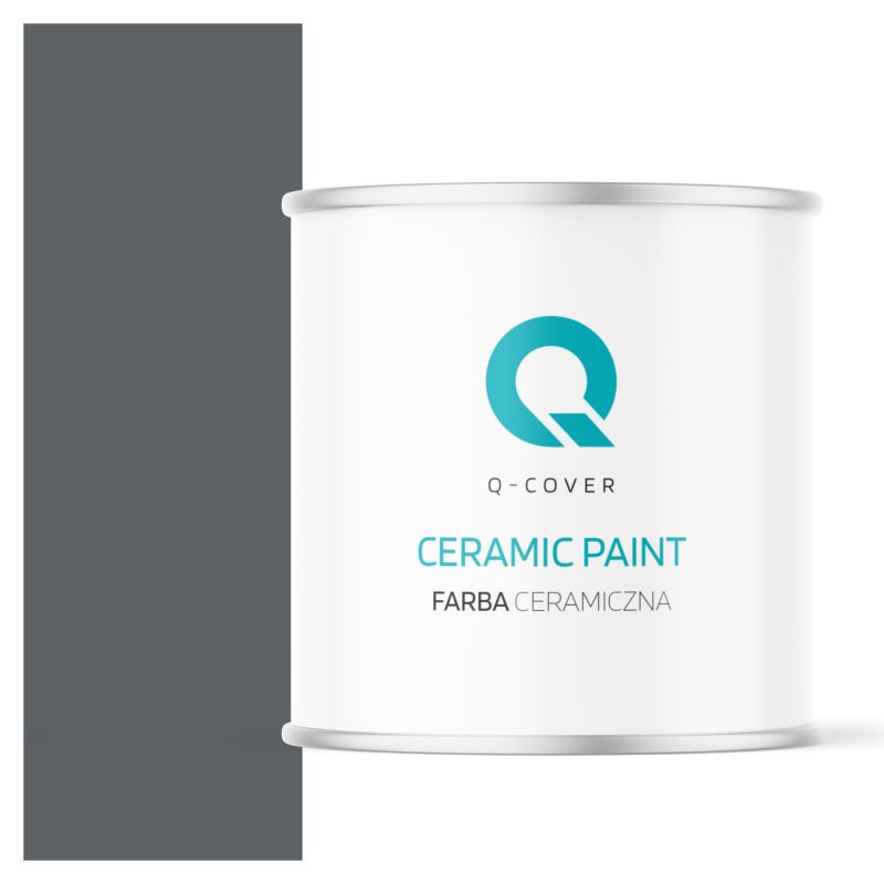 Farba Ceramiczna Do Ścian i Sufitów Q-Cover Antracyt H0912 Głęboki Mat 2L