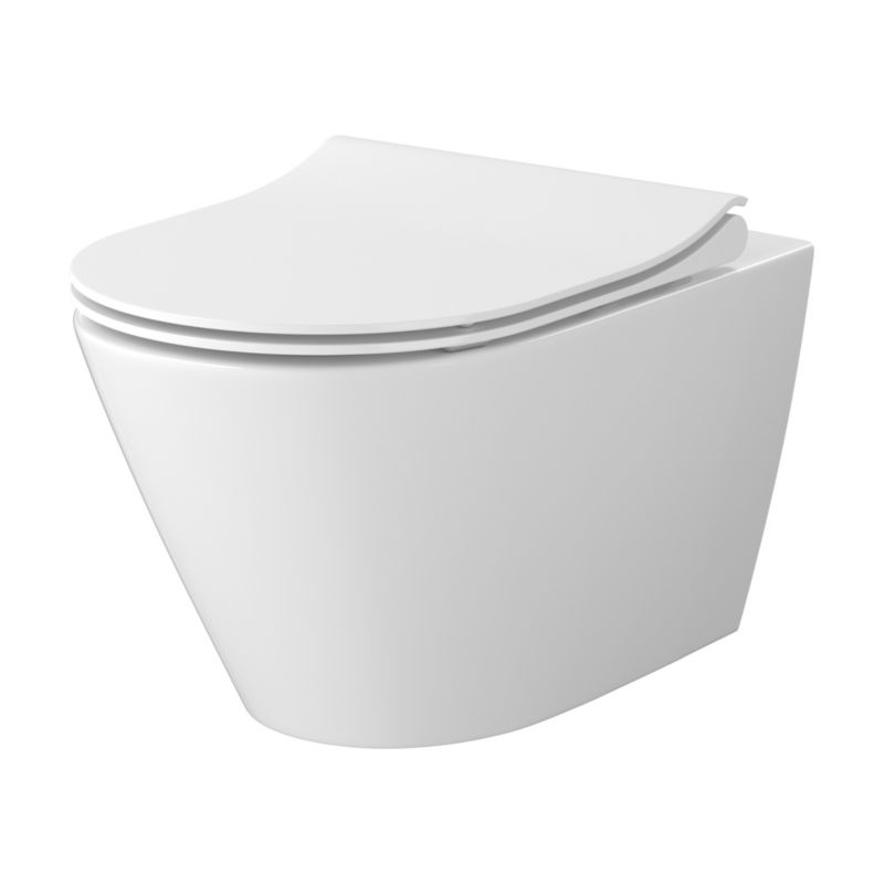 Miska WC wisząca Cersanit City pro oval vortex bez kołnierza, spłukiwanie wirowe, 1 szt.