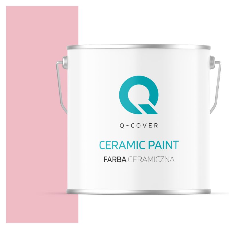 Farba Ceramiczna Do Ścian i Sufitów Q-Cover Różowy jasny H3657 Głęboki Mat 5L