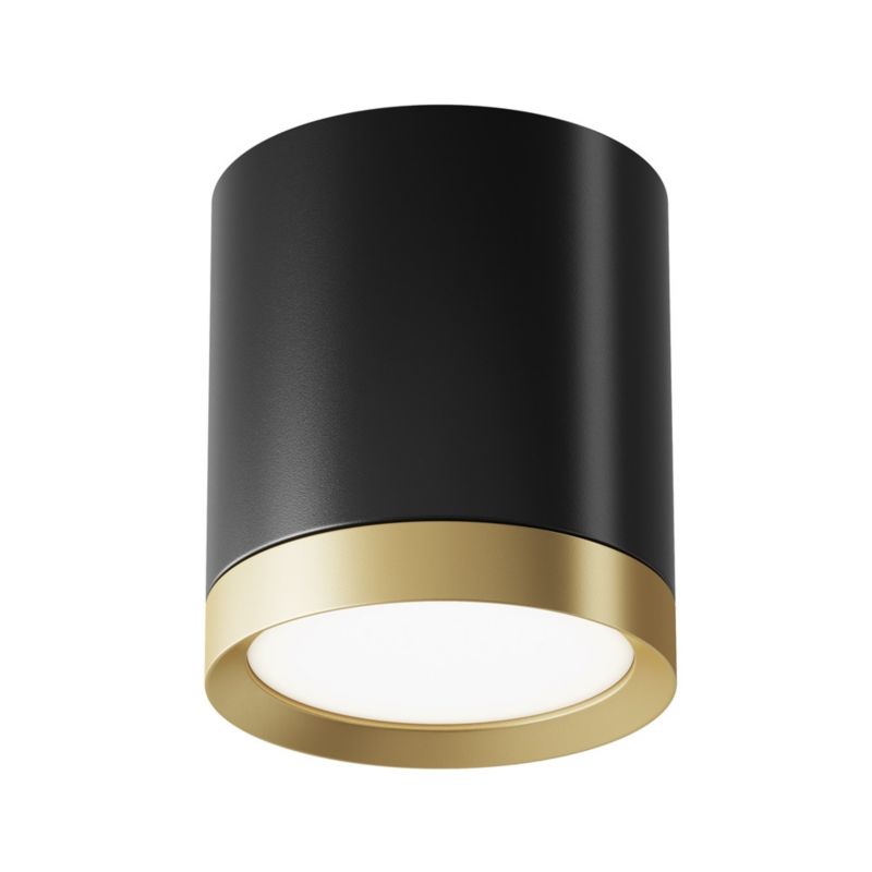 Spot sufitowy Maytoni Hoop czarno-złoty 1 x GX53 x 15W IP20 wym: 9,6 x 8,5 x 8,5 cm - 1 szt.