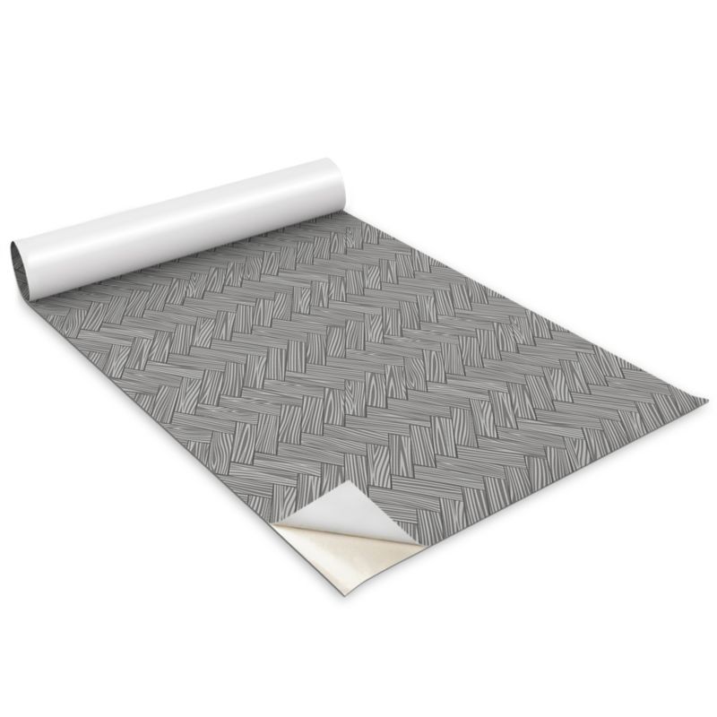 Folia Samoprzylepna Do Mebli Wallfluent 100x50 cm Czarno białe panele Matowa Okleina Dekoracyjna 1 rol.