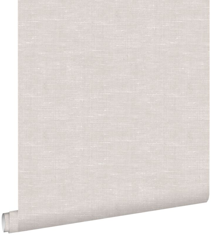 Tapeta ESTAhome gładka tekstura lnu szaro brązowym 53 cm x 10.05 m - 1 rol.