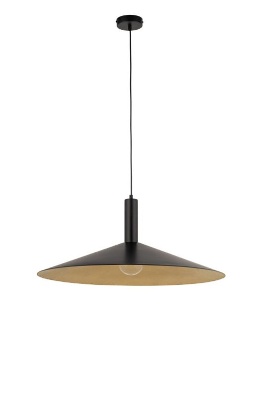 Lampa wisząca Sigma Lighting Capri 8948 czarno-złota nowoczesna 1xE27 x 1 szt.