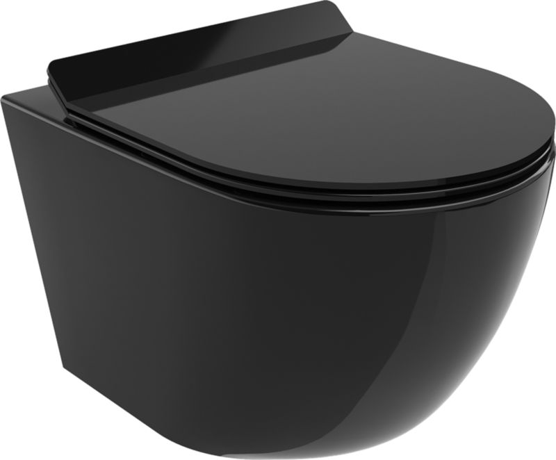 Miska WC z deską Mexen Lena czarna 48x36x35 1 szt.