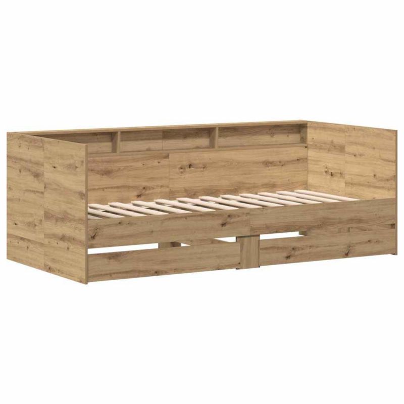 Rama łóżka WaszeMeble 100x200 cm Dąb rzemieślniczy drewno WM-3333985 1 szt.