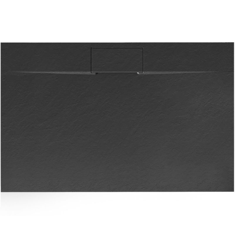 Brodzik Prysznicowy Rea Bazalt Long 90X120 Czarny 90X120X2,5Cm 1Szt