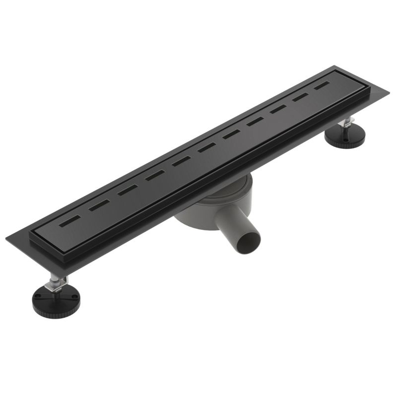 Odpływ liniowy obrotowy SEVANTE z maskownicą WK122 60 cm czarny FLAT 1szt.