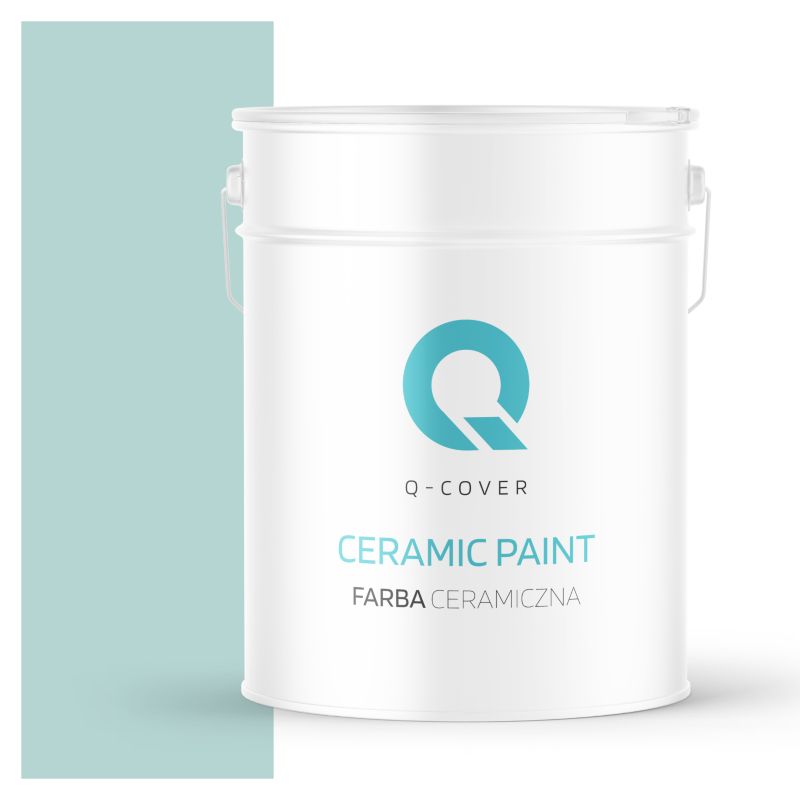 Farba Ceramiczna Do Ścian i Sufitów Q-Cover Miętowy jasny H1561 Głęboki Mat 10L
