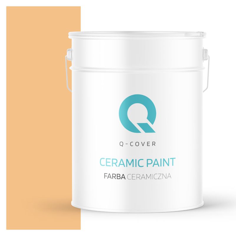 Farba Ceramiczna Do Ścian i Sufitów Q-Cover Pomarańczowy jasny H5961 Głęboki Mat 10L