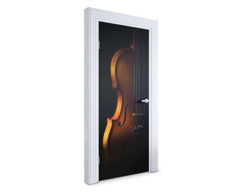 Naklejka samoprzylepna na drzwi Wallfluent 85x205 cm Skrzypce w cieniu 1 szt.