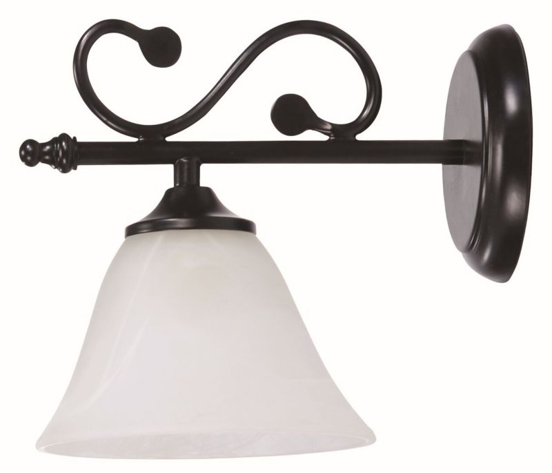 Kinkiet ścienny Rabalux Dorothea czarny mat styl klasyczny 1 x E14 x 40W IP20 wym: 21 x 17 x 23 cm - 1 szt.
