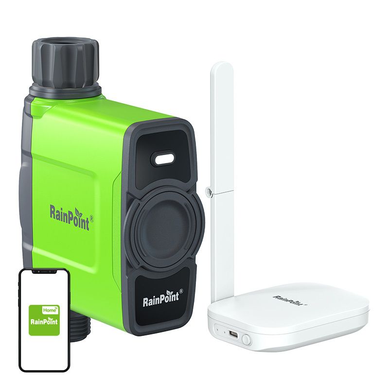 Sterownik nawadniania RAINPOINT 1-strefowy z bramką Wi-Fi Zielony 1 szt.