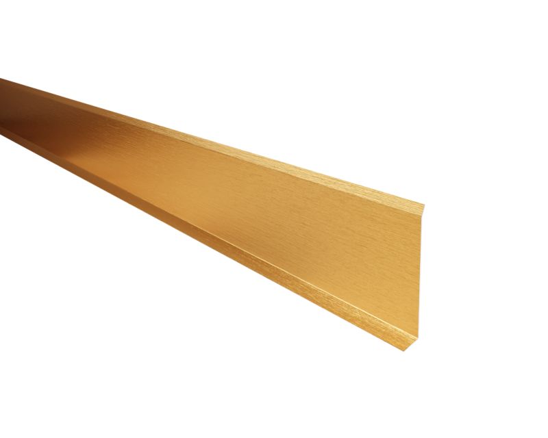 Listwa przypodłogowa F Lambro cokół stalowy złoty matowy 8cm x 270cm 1 szt.