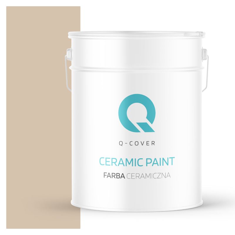 Farba Ceramiczna Do Ścian i Sufitów Q-Cover Beżowy H4155 Głęboki Mat 10L