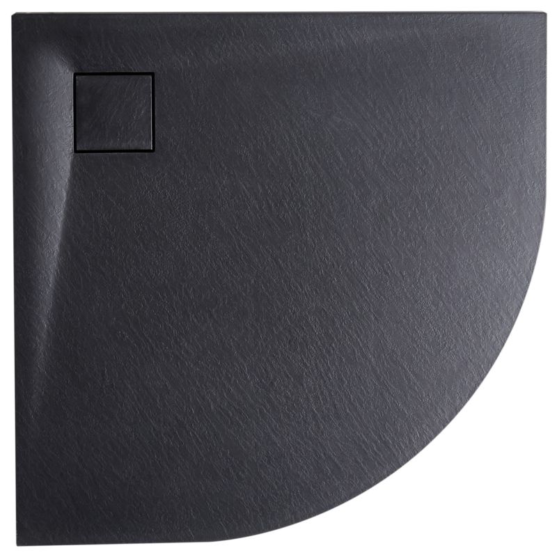 Brodzik prysznicowy Paron 90 x 90 x 3 cm Czarny 1 szt.