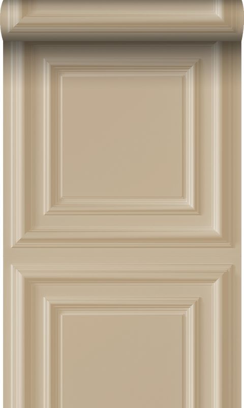 tapeta flizelinowa z ekoteksturą Origin Wallcoverings panele ścienne beżowym 53 cm x 10.05 m - 1 rol.