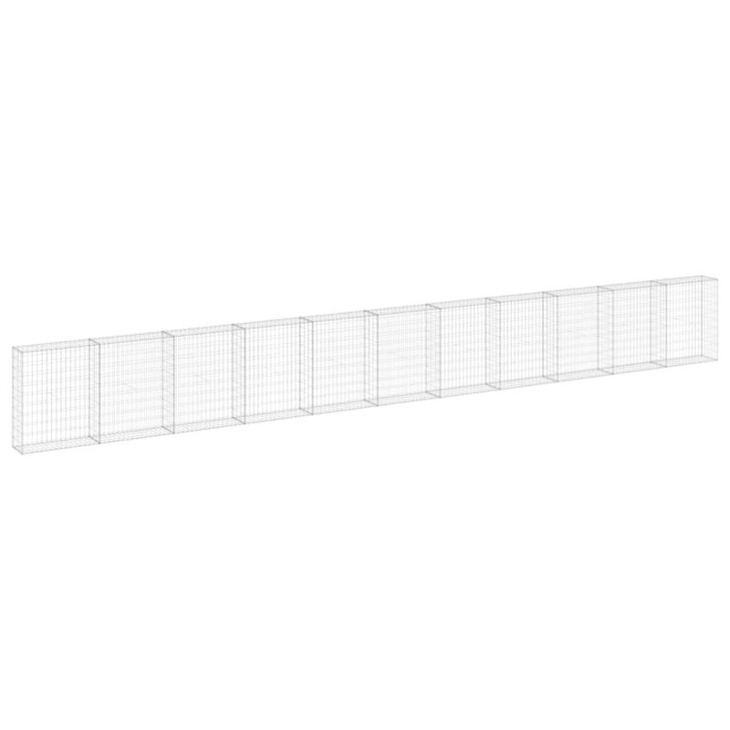 Ogrodzenie gabionowe vidaxl 900 x 30 x 100 cm 3 szt