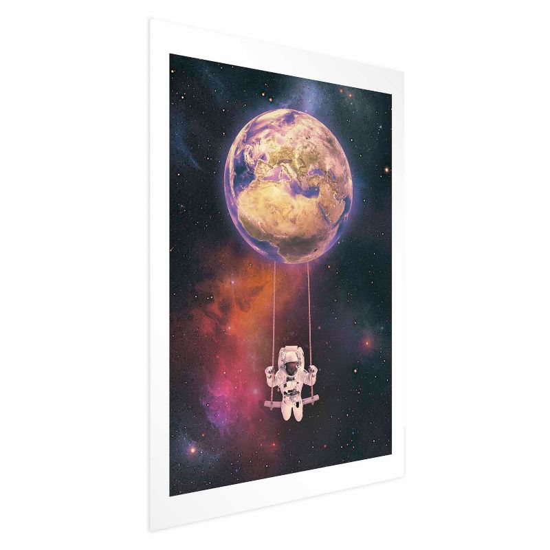 Plakat Artgeist Kosmiczna huśtawka 21x30 cm bez ramy 1 szt