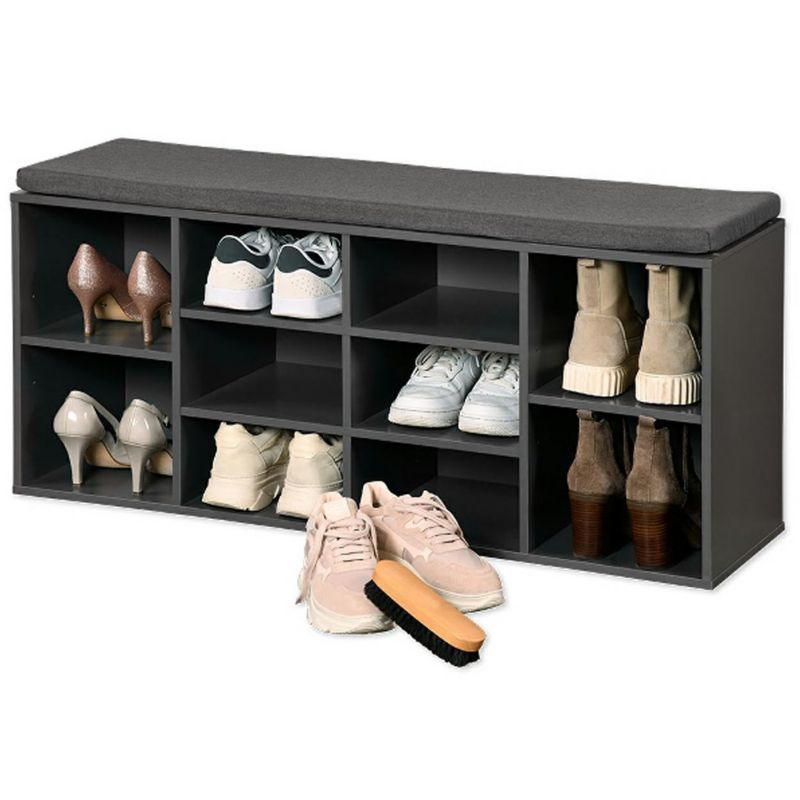 Półka na buty z siedziskiem Kesper szara 103 x 48 cm 1 szt.