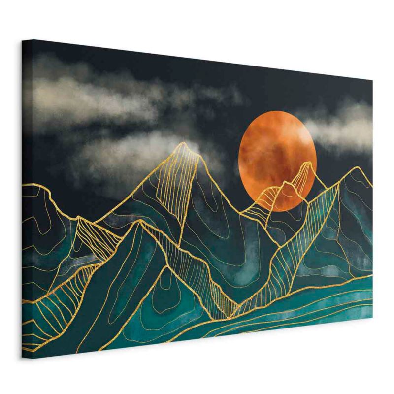 Obraz Artgeist Górski spokój 90 x 60 cm płótno włoskie 1 szt