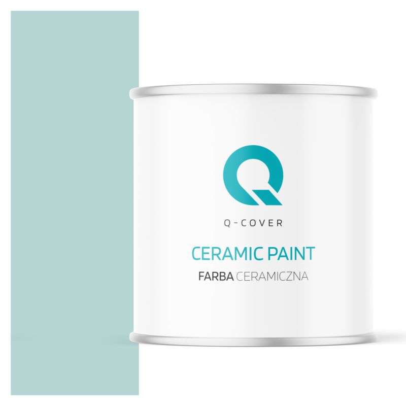 Farba Ceramiczna Do Ścian i Sufitów Q-Cover Miętowy jasny H1561 Głęboki Mat 2L