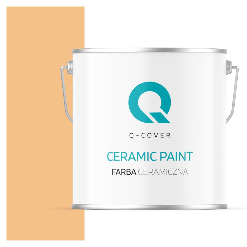 Farba Ceramiczna Do Ścian i Sufitów Q-Cover Pomarańczowy jasny H5961 Głęboki Mat 5L