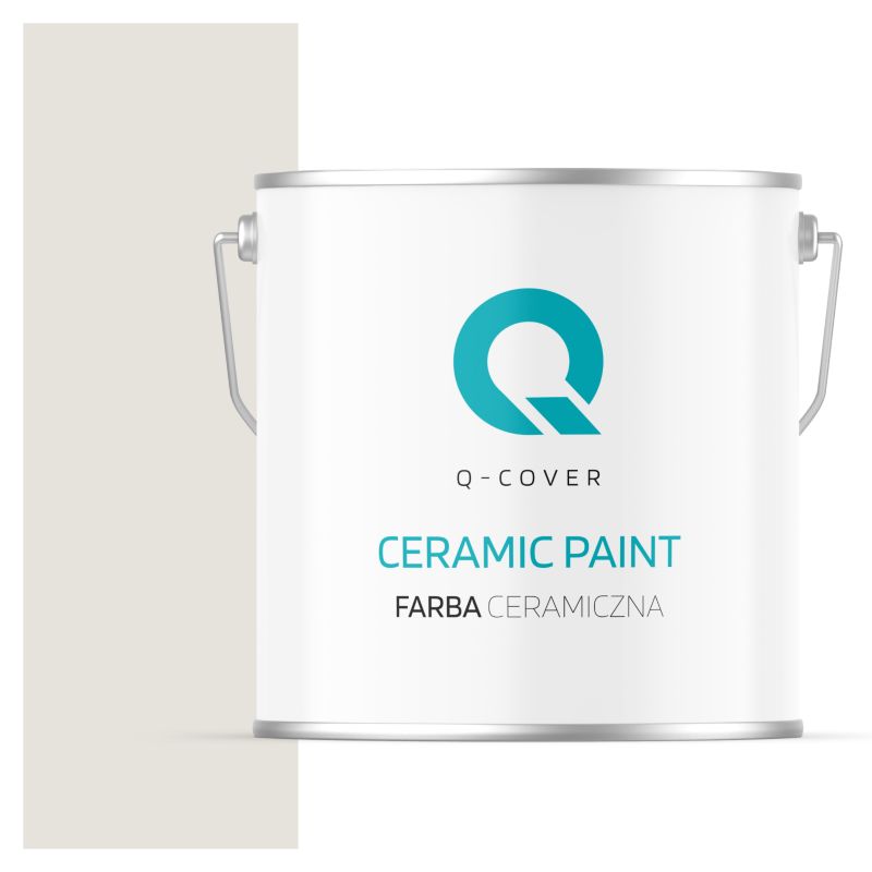 Farba Ceramiczna Do Ścian i Sufitów Q-Cover Biel złamana w szary H1276 Głęboki Mat 5L