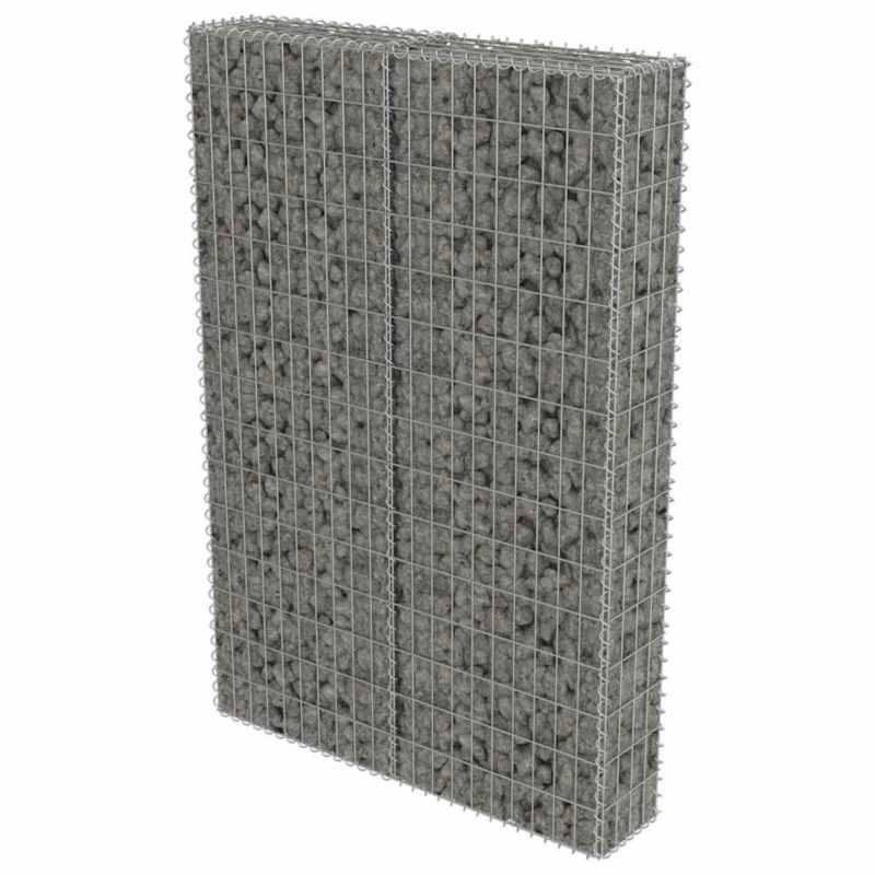Ogrodzenie gabionowe vidaxl 100 x 20 x 150 cm 143579 srebrny 1 szt
