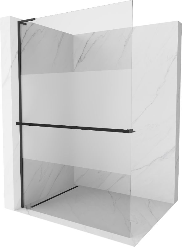 Ścianka prysznicowa Mexen Kioto+ L czarna 80x200 cm 800-080-123-70-35 1 szt.