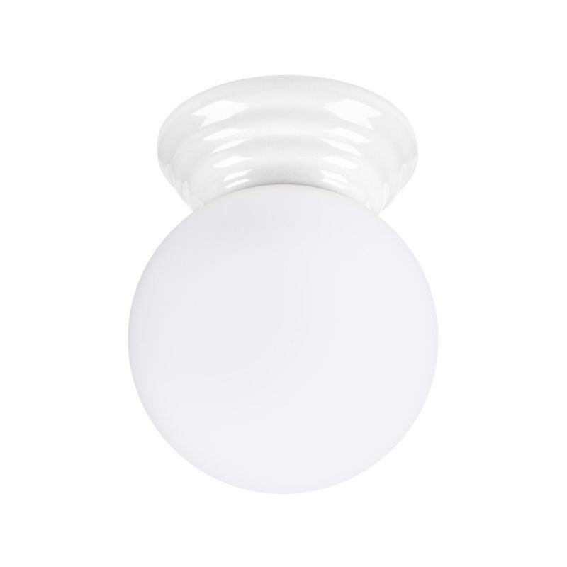 Lampa sufitowa ceramiczna szkliwiona Sollux Lighting ZORI biała 1xG9x8W IP44 - 1 szt