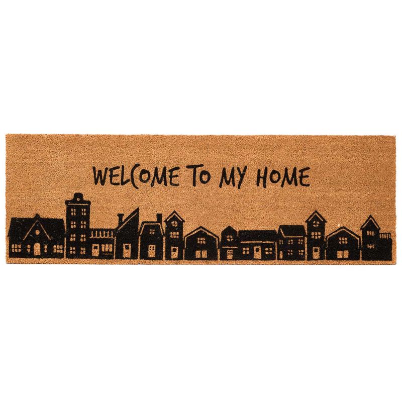 Wycieraczka Welcome to my home Giftdecor włókno kokosowe brązowy 40x120 cm 1 szt.