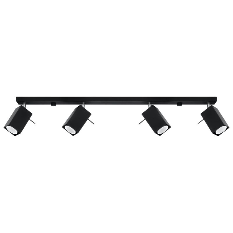 Reflektor sufitowy Pure Lume BRAVEA czarny-chromowany 4xGU10x40W IP20 wym:15x80x80cm - 1 szt.