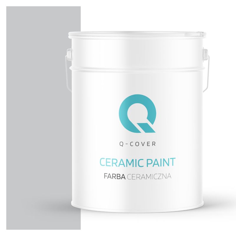 Farba Ceramiczna Do Ścian i Sufitów Q-Cover Szary jasny H1061 Głęboki Mat 10L