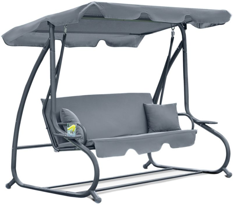 Huśtawka FUNFIT garden ogrodowa szara 230 x 172 cm 1szt.