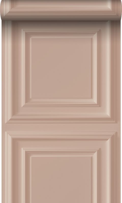 tapeta flizelinowa z ekoteksturą Origin Wallcoverings panele ścienne starego różu 53 cm x 10.05 m - 1 rol.