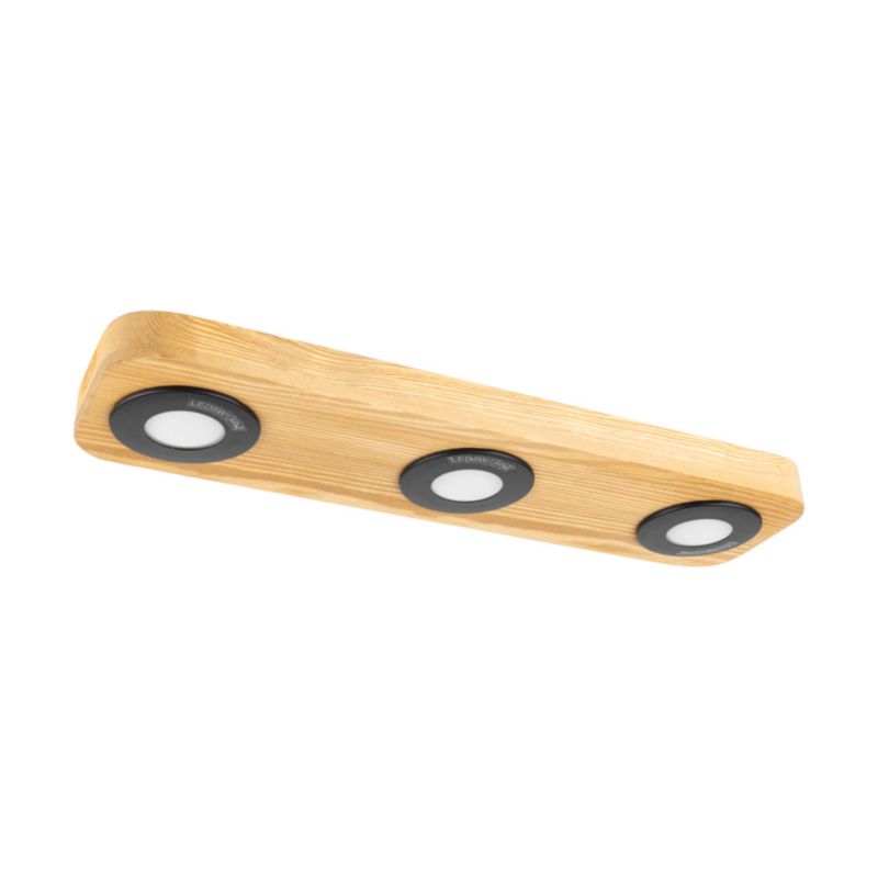 Lampa Sufitowa SPOT Light Sunniva 3xLED 5W Naturalne Drewno Sosnowe FSC Rustykalny Design od Polskiego Producenta 1 szt.
