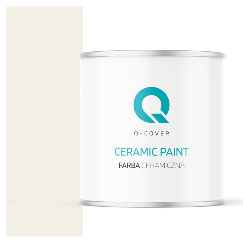 Farba Ceramiczna Do Ścian i Sufitów Q-Cover Biel złamana w beż H3884 Głęboki Mat 2L