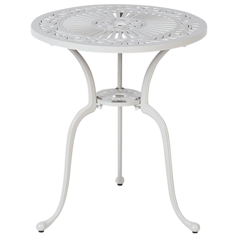 Stolik bistro Dascio 61 cm 61 cm Metal Złamana biel 1 szt.
