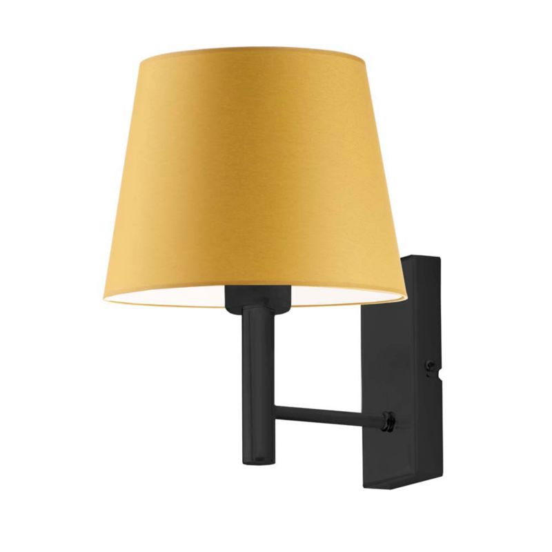Kinkiet Volta Light Factory Grand musztardowy/czarny Abażur 1xE27 1szt.
