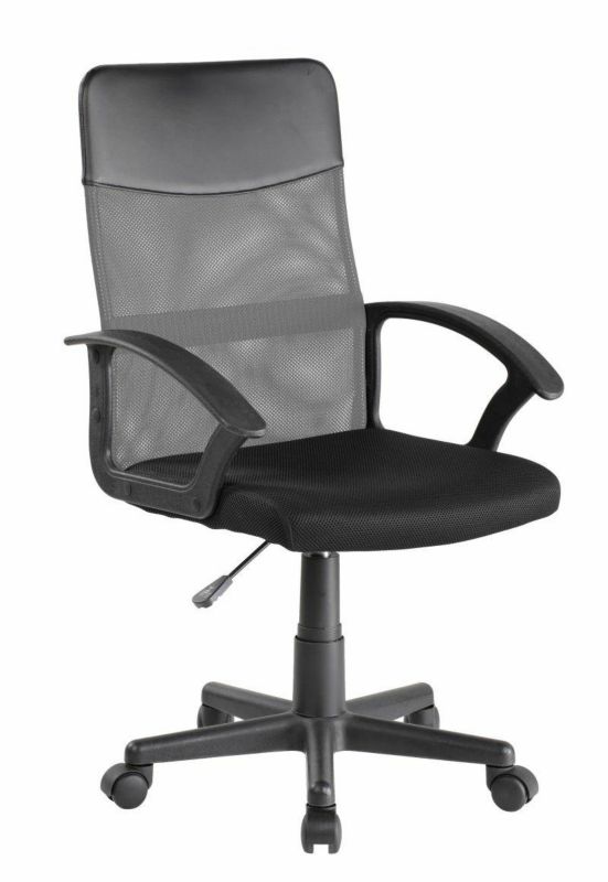 Fotel biurowy ergonomiczny Spero INTESI obrotowy siatkowy szary czarny z podłokietnikami do biura 1 szt.