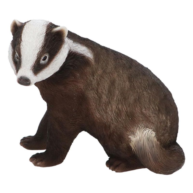 Figurka borsuka do ogrodu Esschert Design brązowa ozdobna h18,8 cm 1 szt.